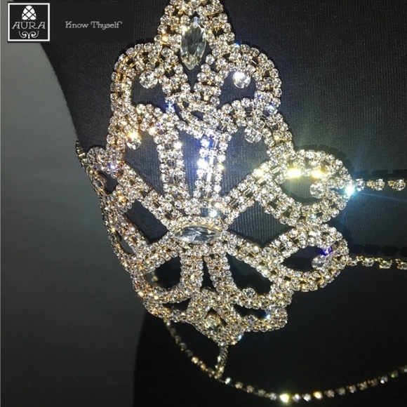 Sexy Diamond Bra Club Top Party Rave - Picture 5 of 7